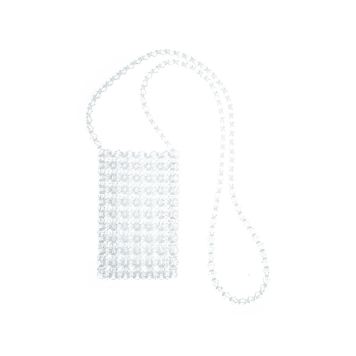 Beaded crystal pouch